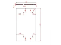 Dein Bau Projekt Vordächer^Glasvordach Elbrus Milchglas VS-Glas 200 x 120 cm
