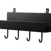 Denpanels Zubehör Für Paneele|Akustikpaneele^Regal schwarz mit 4 Stiften 21,5 cm inkl. Schrauben