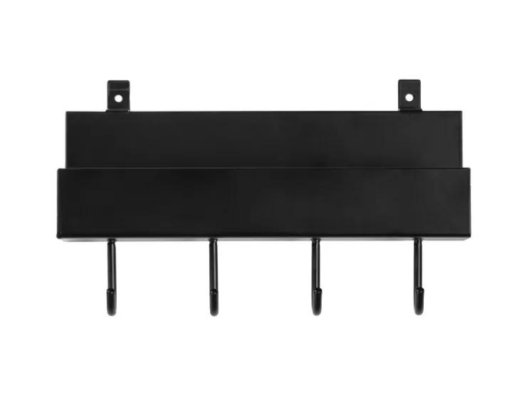 Denpanels Zubehör Für Paneele|Akustikpaneele^Regal schwarz mit 4 Stiften 21,5 cm inkl. Schrauben