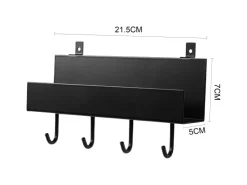 Denpanels Zubehör Für Paneele|Akustikpaneele^Regal schwarz mit 4 Stiften 21,5 cm inkl. Schrauben