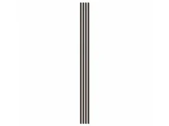 Denpanels Zubehör Für Paneele^Sticks mit Klebeband MDF Schwarz 4 Stück Walnuss