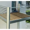 Balkone* Designbalkon Large 350 x 300 x 290cm Holzboden mit Lamellengeländer