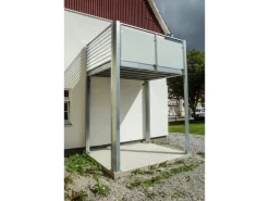 Balkone* Designbalkon Large 350 x 300 x 290cm Holzboden mit Lamellengeländer