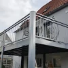 Balkone* Designbalkon Large 350 x 300 x 290cm BPC-Boden in Anthrazit mit Stabgeländer
