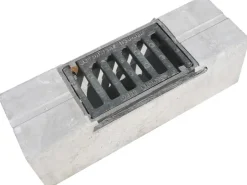 Diephaus Entwässerungsrinnen^Schlitzrinne Entwässerungsschacht Grau 50 x 16 x 16 cm