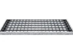 Außentreppen*Dolle Außentreppe Gardentop 13 Gitterroststufen 80 cm + Alu-Geländer