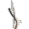 Dolle Innentreppen^Mittelholmtr. Frankfurt Eiche Weiß Anthr. GH bis 279 cm 1/2gew. 65 cm FSC®