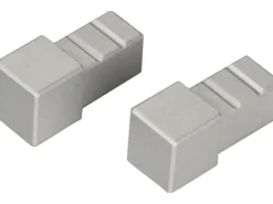 Arcansas Fliesenzubehör^Ecke Quadrat-Abschlussprofil Alu eloxiert Silbermatt 12 mm (2 Stk.)