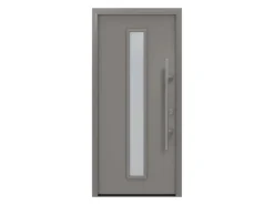 EcoStar Haustüren^Haustür Isopro IP 020S 110 cm x 210 cm DIN R Graualuminium