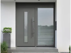 EcoStar Haustüren^Haustür Isopro IP 020S 110 cm x 210 cm DIN R Graualuminium