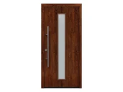 EcoStar Haustüren^Haustür Isopro IP 020S 110 cm x 210 cm DIN L Dark Oak