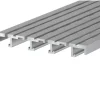 Abläufe|Entwässerungsrinnen^Entwässerungsrinne Pro 150 mm x 20 mm x 2.000 mm Eloxiert