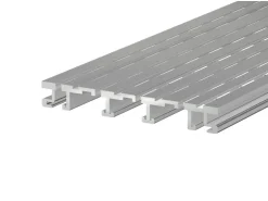 Entwässerungsrinnen^Entwässerungsrinne-Proside aus Aluminium 150 mm x 20 mm x 2000 mm Eloxiert