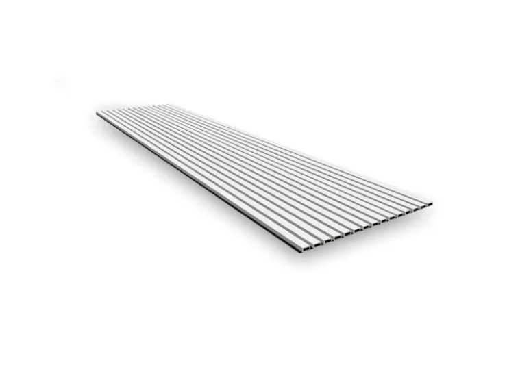 Akustikpaneele|Dekor-Paneele* Equipped Wandpaneel WPC Outdoor 2350 mm x 219 mm x 26 mm Weiß