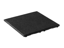 Drainage^Fallschutzplatte/Elastikmatte 50 cm x 50 cm x 3 cm Schwarz