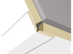 Akustikpaneele|Zubehör Für Paneele^Faltleiste Weiß 22 mm x 22 mm Länge 2600 mm