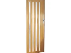 Falttüren*Grosfillex Falttür Larya Glas Eiche hell Nachbildung 84 cm x 205 cm
