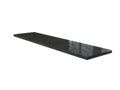 Fensterbänke^Fensterbank Anthra Grau 101 cm x 20 cm x 2 cm mit Wasserrille