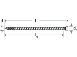 Fischer Holzbefestigungen^Holz-/Spanplattenschraube PowerFull II Ø 8 mm x 220 mm 50 Stück