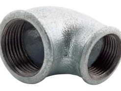 Drainage^Fitting 30,3 mm (Rp 1) x 24,1 mm (Rp 3/4) Temperguss 90 Grad