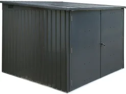 Abläufe*Floraworld Fahrradgarage 4 Fahrräder Anthrazit 206,5 cm x 204 cm