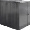Abläufe*Floraworld Fahrradgarage 3 Fahrräder Anthrazit 163,5 cm x 204 cm