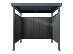 Floraworld Abläufe^Multifunktionsunterstand Smoke Vorderseite Offen 204 x 214 x 214 cm