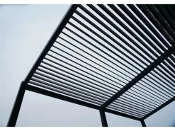Floraworld Abläufe^Pergola mit Lamellendach Anthrazit 400 cm x 310 cm