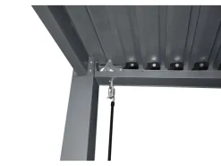 Floraworld Abläufe^Pergola mit Lamellendach Anthrazit 400 cm x 310 cm
