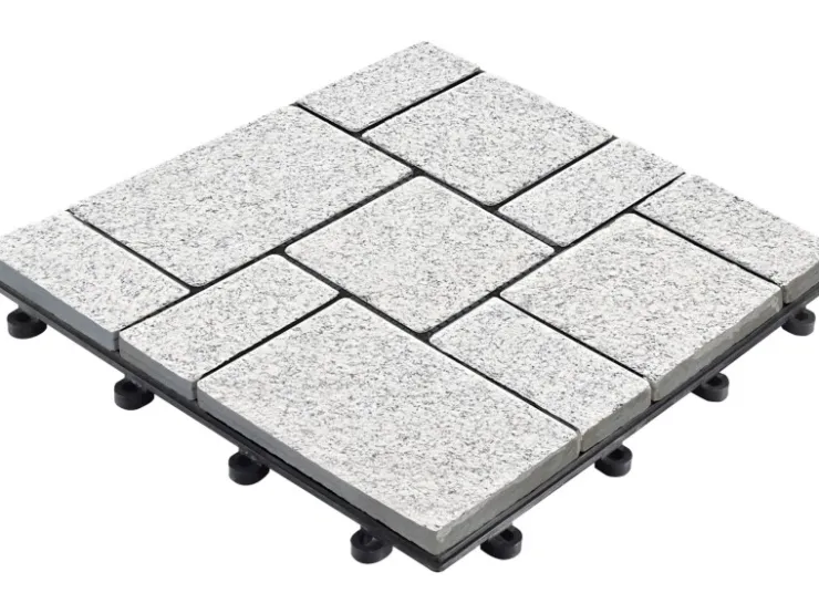 Natursteinfliesen*Florco Naturstein-Klickfliese Stone Granit, Roma 30x30x2,8 cm, 4 Stk/VPE