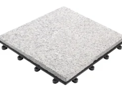 Florco Natursteinfliesen^Naturstein-Klickfliese Stone Granit, vollfl. 30x30x2,8 cm, 4 Stück/VPE