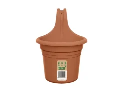 Drainage*Florus Balkon-Hängetopf Medin Single 18 cm x 26,2 cm x 24 cm Terra