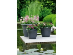 Abläufe*Florus Pflanztopf Fiore Alessia Ø 35 cm Anthrazit