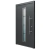 Haustüren^FM Türen AS68 Modell 01 1000 x 2000 Anthrazit Rechts Innen Beschläge Set 13 Glas 20
