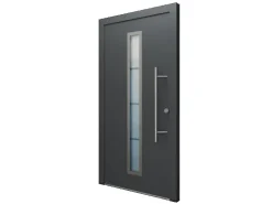 Haustüren^FM Türen AS68 Modell 01 1000 x 2000 Anthrazit Rechts Innen Beschläge Set 13 Glas 20