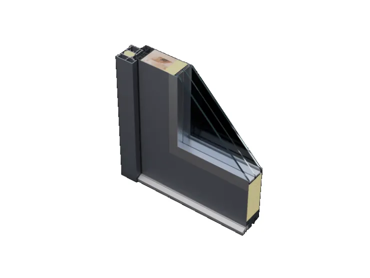 Haustüren^FM Türen AS68 Modell 01 1000 x 2000 Anthrazit Rechts Innen Beschläge Set 13 Glas 20