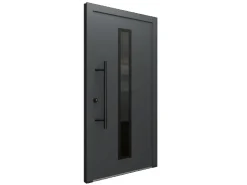 Haustüren^FM Türen AS68 Modell 21 1000 x 2000 Anthrazit Links Innen Beschläge Set 13 Glas 09