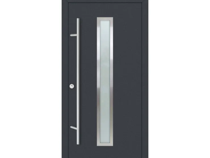 Haustüren^FM Türen AS68 Modell 01 1000 x 2100 Anthrazit Links Innen Beschläge Set 01