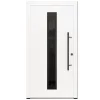 Haustüren^FM Türen AS68 Modell 21 1000 x 2100 Weiß Rechts Innen Beschläge Set 13 Glas 09