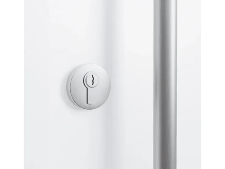 Wohnungseingangstüren* FM Türen AS68 Modell 67 1000 x 2000 Weiß Rechts Innen Beschläge Set 01