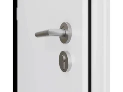 Wohnungseingangstüren* FM Türen AS68 Modell 67 1000 x 2000 Weiß Rechts Innen Beschläge Set 01