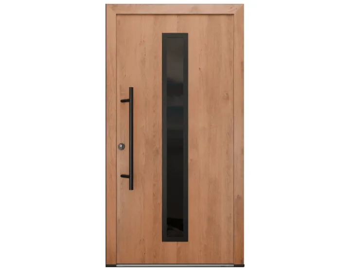 Haustüren^FM Türen AS68 Modell 21 1100 x 2100 Winchester Links Innen Beschläge Set 13 Glas 09
