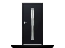 Nebeneingangstüren^FM Türen NBT56 Modell 01 1000 x 2100 Anthrazit Links