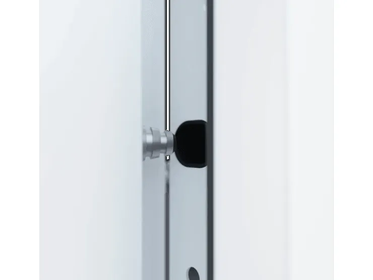 Nebeneingangstüren^FM Türen NBT56 Modell 01 1100 x 2100 Weiß Links