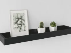 Möbelbauplatten^Fotoleiste Bix 40 cm x 15 cm x 4 cm Schwarz