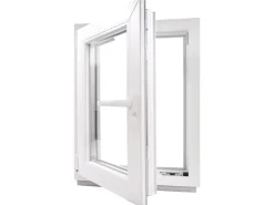 Framelux Kunststofffenster^Kunststofffenster Proline 3-Fach Verglasung 500 x 900 mm Linksanschlag Weiß