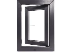 Framelux Kunststofffenster^Kunststofffenster Proline 2-Fach Verglasung 700 x 1000 mm Rechtsanschlag Anthrazit