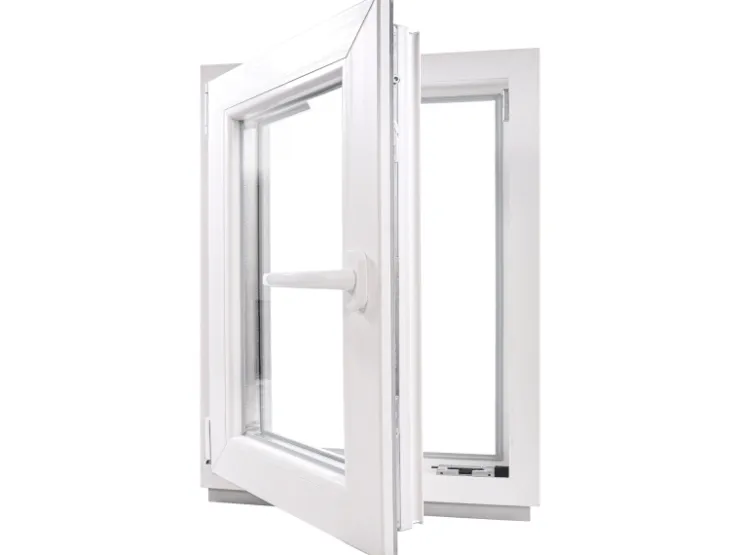 Framelux Kunststofffenster^Kunststofffenster Proline 2-Fach Verglasung 500 x 600 mm Linksanschlag Weiß