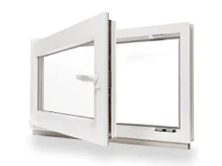 Framelux Kunststofffenster^Kunststofffenster Slimline 2-Fach Verglasung 1000 x 400 mm Linksanschlag Weiß