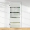 Zimmertüren*Skyscope Glasdrehtür ESG Floatglas Dekor Siebdruck 36/15 DIN Links 1972 x 834 x 8 mm